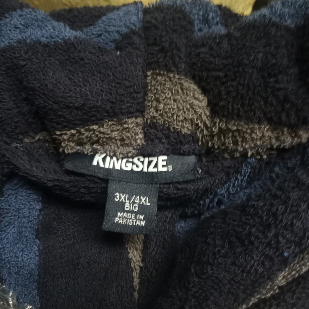 Men's plus size terrytowel robed